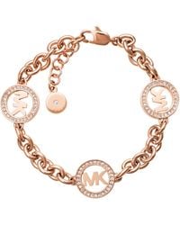 Michael Kors - Rose Gold-tone Chain Bracelet - Lyst