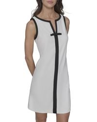 Karl Lagerfeld - Paris V Neck Sleeveless Bow A Line Dress - Lyst