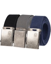Levi's - All-gender Casual Cut-to-fit Web Belt Set –3 Pack Straps With One Interchangeable Buckle - Lyst