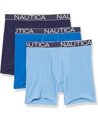 Nautica - Bamboo Rayon Spandex 3-pack Boxer Brief - Lyst