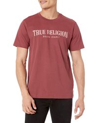 True Religion - Arch Logo Short Sleeve Crew Neck Tee - Lyst