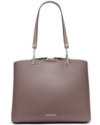 Calvin Klein - Garnet Triple Compartment Tote - Lyst