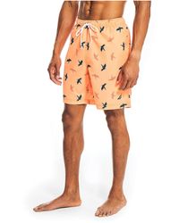 Nautica - Standard Sustainably Crafted 8" Parrot Print Quick-dry Swim - Lyst