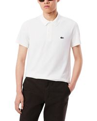 Lacoste - Regular Fit Cotton Blend Polo Shirt - Lyst