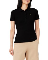 Lacoste - L.12.d Slim Fit Ribbed Cotton Polo Shirt - Lyst