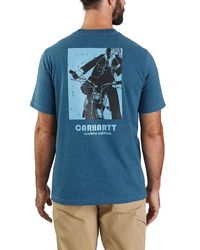Carhartt - Big & Tall Relaxed Fit Heavyweight Short-sleeve Pocket Motorcycle Graphic T-shirt - Lyst