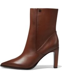 Franco Sarto - S Appia Pointed Toe Dress Bootie Tobacco Brown Leather 5.5 M - Lyst