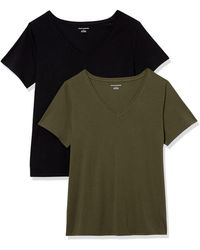 Amazon Essentials - Plus Size Short-sleeve V-neck T-shirt - Lyst