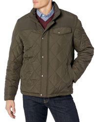 Cole Haan - Signature Tonal Mixed Media Diamond Quilted Jacket - Lyst