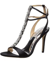 badgley mischka grey shoes