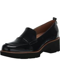 Naturalizer - S Darry Lug Sole Loafer French Navy Patent Leather 11 N - Lyst