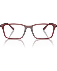 Emporio Armani - Ea3237 Rectangular Prescription Eyewear Frames - Lyst