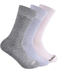 Timberland - 3-pack Ribbed Marled Boot Socks - Lyst