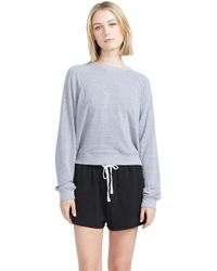 Volcom - Lived In Lounge Frenchie Raglan Crew Neck Fleece Sweatshirt - Lyst