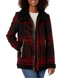 Vince Camuto - Faux Fur Lined Wool Jacket - Lyst