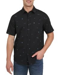 Quiksilver - Premium Soft Cotton Short Sleeve Button Down Woven Shirt - Lyst