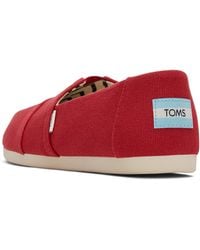 TOMS - , Alpargata Recycled Slip-on Red - Lyst