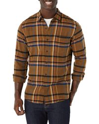 Amazon Essentials - Slim-fit Long-sleeve Flannel Shirt - Lyst