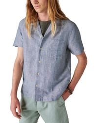 Lucky Brand - Linen Short Sleeve Camp Collar Shirt - Lyst