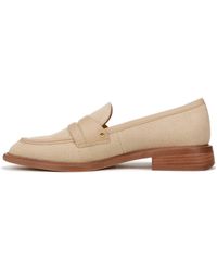 Franco Sarto - S Edith Slip On Loafers Natural Beige Fabric 11 W - Lyst