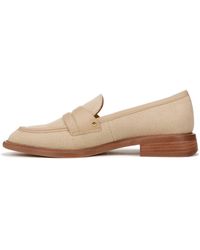 Franco Sarto - S Edith Slip On Loafers Natural Beige Fabric 8.5 W - Lyst