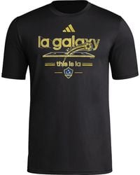 adidas - Standard Los Angeles Galaxy Vintage World Pre-game Short Sleeve T-shirt - Lyst