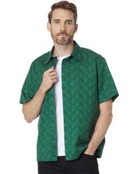 Lacoste - Short Sleeve Relaxed Fit Button-down Shirt - Lyst