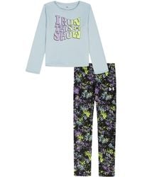 Under Armour - Ua Glitter Logo Long Sleeve & Pattern Leggings Set - Lyst