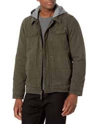 Levi's - Cotton Canvas Trucker Jacket With Removable Hood - Lyst