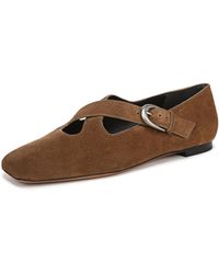 Vince - S Cici Ballet Flat Elmwood Suede 8.5 M - Lyst