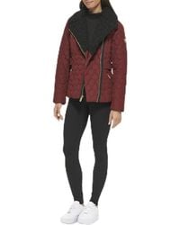 Guess - Quilt Short Light-weight Jacket - Lyst
