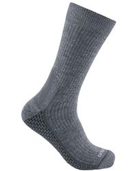 Carhartt - Sc9230m Force® Grid Midweight Crew Sock X-large Asphalt Heather - Lyst