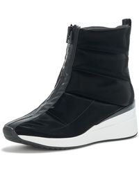 DKNY - Parla Zip Up Wedge Sneaker - Lyst