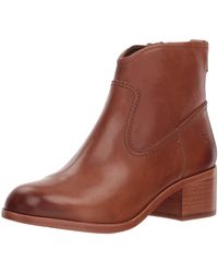 frye claire bootie cognac