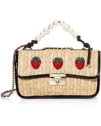 Betsey Johnson - Strawberry Fields Pearl Top Handle Shoulder Bag - Lyst