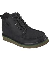 Skechers - John Deere Brockman 2.0 Leather Moc Toe Lace Up Hands Free Slip Ins Industrial Boot - Lyst
