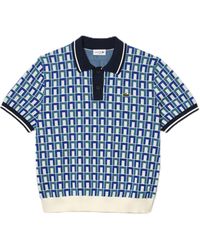 Lacoste - Short Sleeve Classic Fit Jacquard Graphic Polo Sweater - Lyst