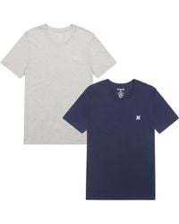 Hurley - 2 Pack Cotton Crewneck Short Sleeve T-shirt - Lyst