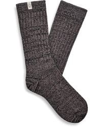 UGG - Rib Knit Slouchy Crew Socks - Lyst