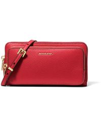 Michael Kors - Jet Set Large Continental Crossbody Wallet - Lyst