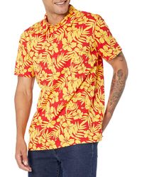 Brand 28 Palms Mens Relaxed-fit Hawaiian Performance Pique Polo Shirt 
