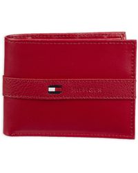 Tommy Hilfiger - Sw-31tl22x062-red Novelty Leather Wallets - Lyst