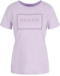 Emporio Armani - A | X Armani Exchange Armani Exchange Embroidered Logo Cotton T-shirt - Lyst