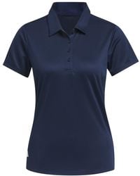adidas - Standard Solid Performance Short Sleeve Polo Shirt Collegiate Navy - Lyst