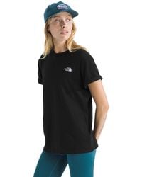The North Face - Evolution Simple Dome Relaxed Short-sleeve Tee | Cotton T-shirt With Classic Embroidered Logo Tnf Black - Lyst