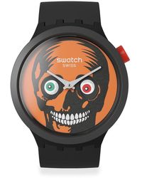 Swatch - Casual Black Watch Bioceramic Quartz It's Spooky Time - Lyst