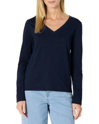 Amazon Essentials - 100% Cotton Regular-fit Long-sleeve V-neck T-shirt - Lyst