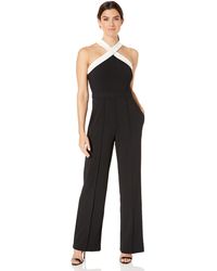 donna morgan tuxedo jumpsuit