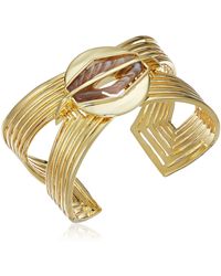 Noir Jewelry Margaux Hollow Gold Cuff Bracelet