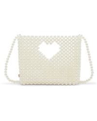 Betsey Johnson - Gossip Pearl Top Handle Crossbody Bag - Lyst
